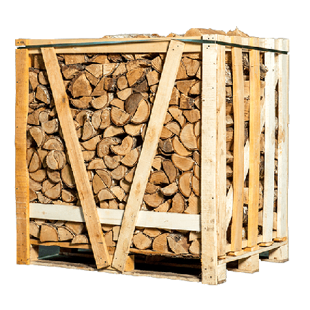 Halve pallet berken/essen haardhout mix